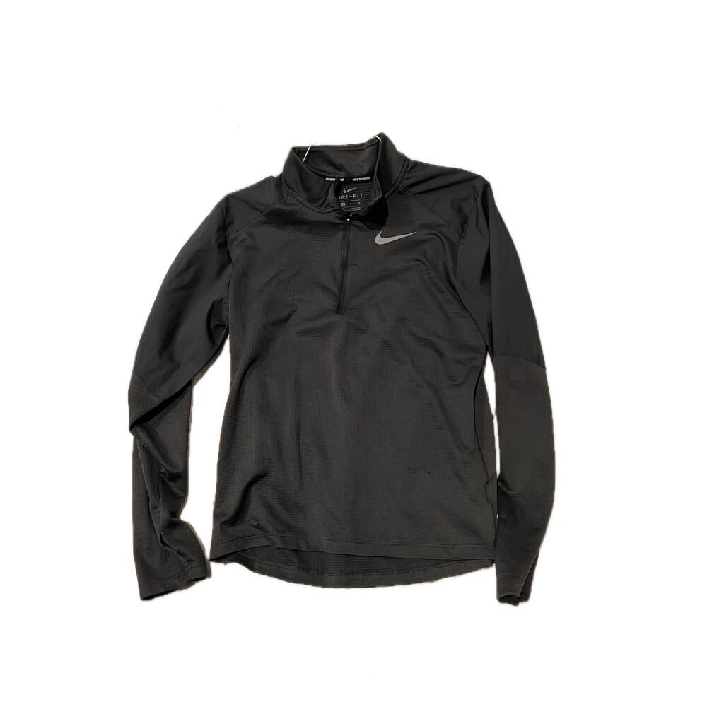 Nike Dri-fit Running Qtr Zip Long Sleeve Shirt Mens Small